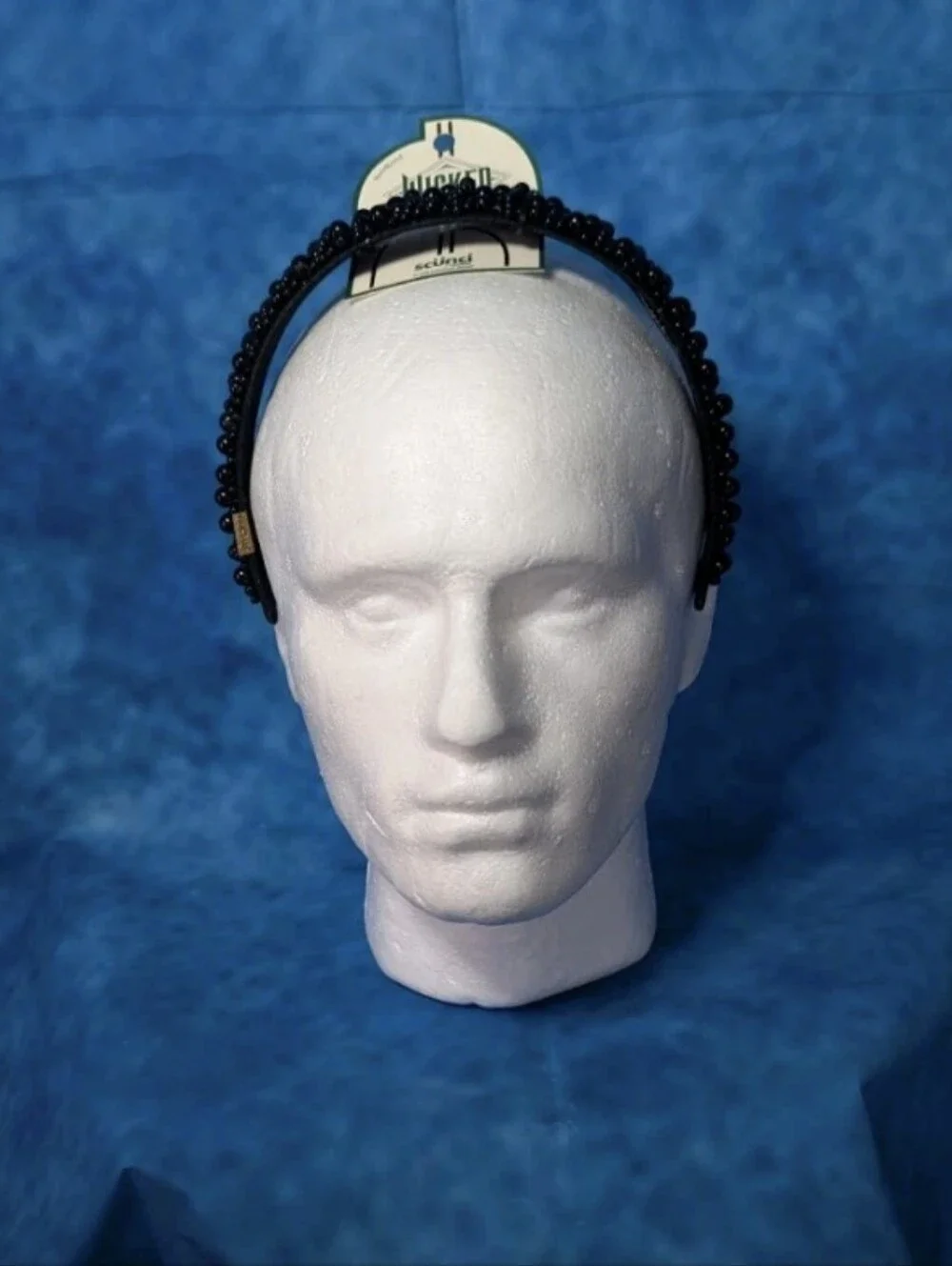 Scrunchi Wicked Elphaba Beaded Black Headband Adult OSFM NWT